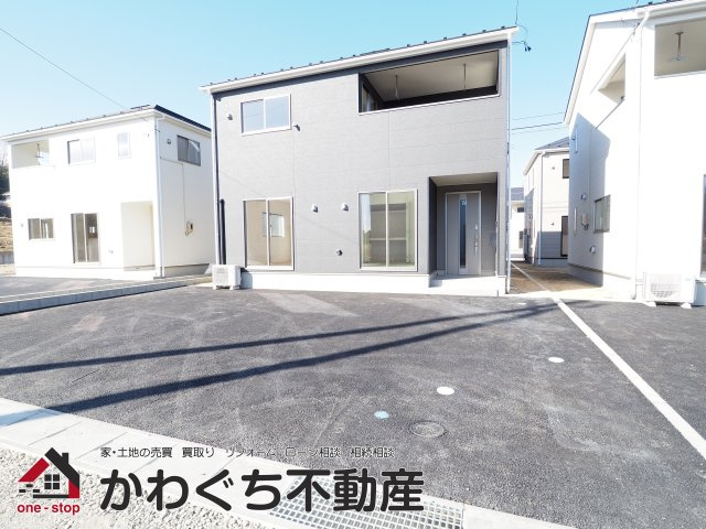 【外観】 | Cradle garden　二本松市油井第５　８号棟 | ★内覧予約でブランド米2kg★　いつでも見学OKです！