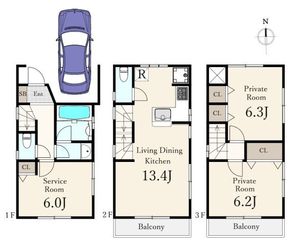 中野区鷺宮5丁目 の間取り