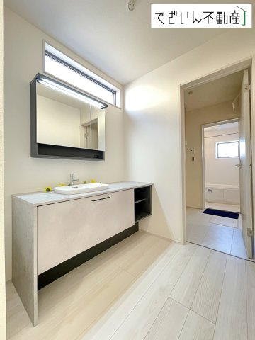 【独立洗面台】 | Livele Garden.S嵐山町志賀第2　新築住宅 | 現地(2026年2月撮影)