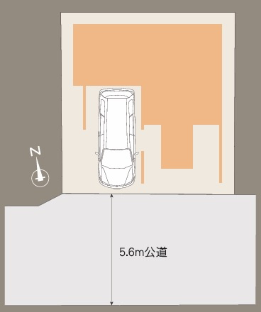 市川市原木３丁目３０６①の区画図