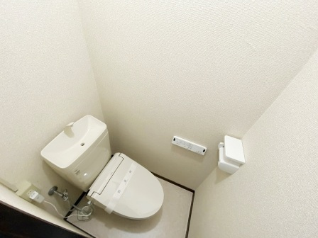 コーポ杉の子のトイレ|落ち着いた色調のトイレです