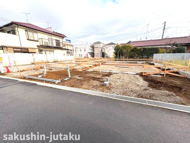 八千代台東３丁目　新築戸建　全４棟の前面道路含む現地写真|八千代台東３丁目　新築分譲全４棟　残り２棟販売　長期優良住宅　平坦地　八千代台駅徒歩１０分