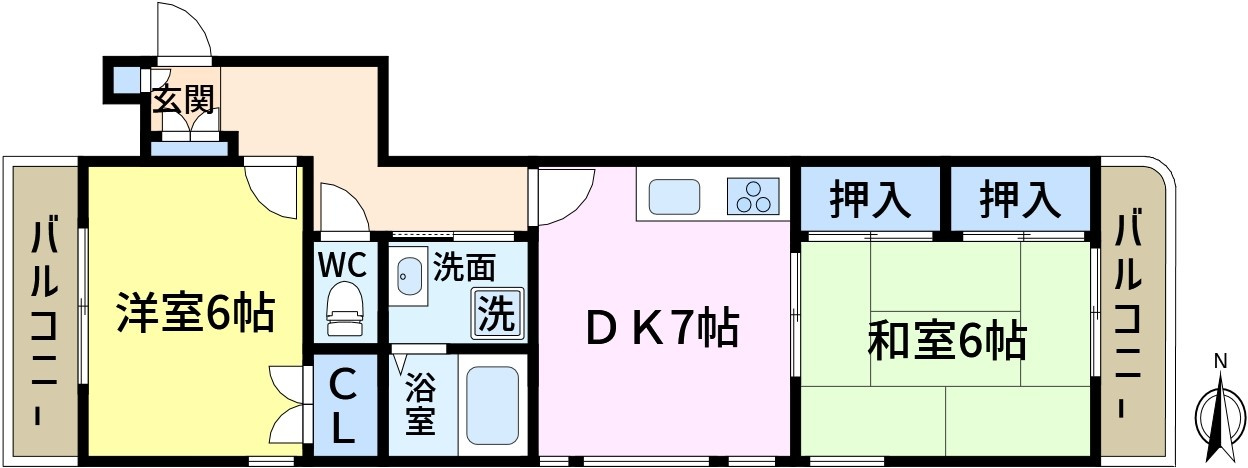 リバーコートの間取り