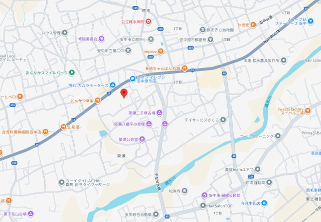 【Z空調】安中市原市　３号棟(全５棟)　イロドリ　新築建売分譲の地図