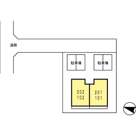 ソシアレジデンスの区画図