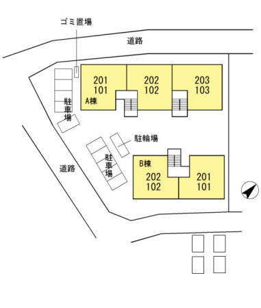 アネックスすだのきB棟の区画図