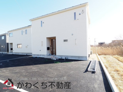 【外観】 | Cradle garden　二本松市油井第５　１２号棟 | ★内覧予約でブランド米2kg★　いつでも見学OKです！