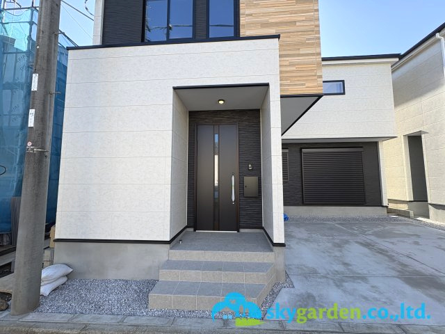 茅ヶ崎市矢畑2期　新築戸建　全5棟　2号棟の外観|おしゃれな外観です