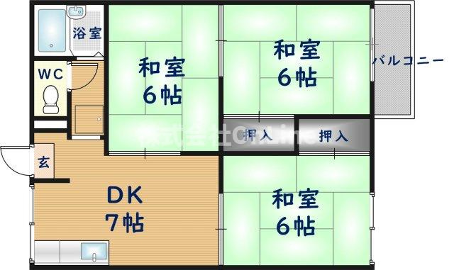 【間取り】 | グリーンハイツ西尾