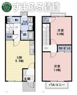 【間取り】 | パストラル吉良A　西尾市吉良町荻原新池97-1