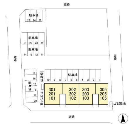 カーサ グランデの区画図