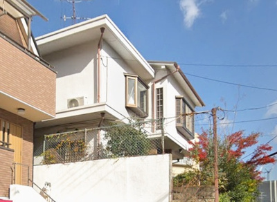 【外観】 | 灘区篠原台　中古戸建 | 【植栽伐採前外観】