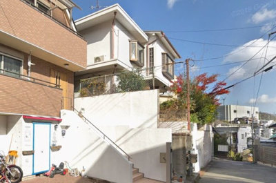 【外観】 | 灘区篠原台　中古戸建 | 【植栽伐採前外観】