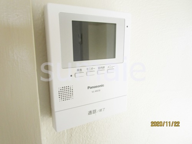 山惣マンションのセキュリティ|モニター付きインターホンです☆彡