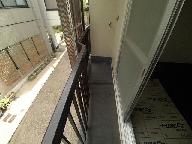 戸石マンションのバルコニー