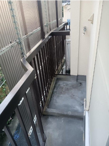 戸石マンションのバルコニー