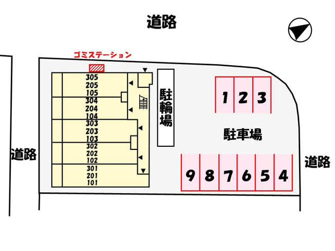 【駐車場】 | ジュネス　エアリー