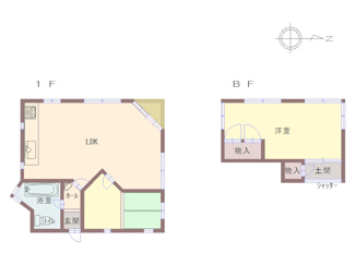 【間取り】 | 京都府与謝郡伊根町泊　戸建て1