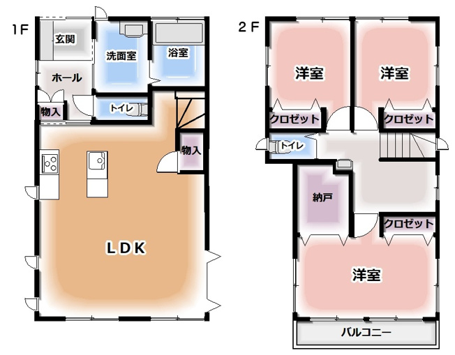 【間取り】 | 羽生市南羽生2丁目　中古一戸建