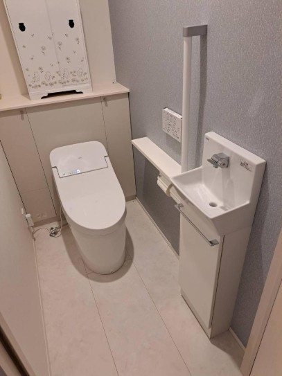 吉川市　吉川美南5丁目　中古戸建のトイレ|落ち着いたトイレです