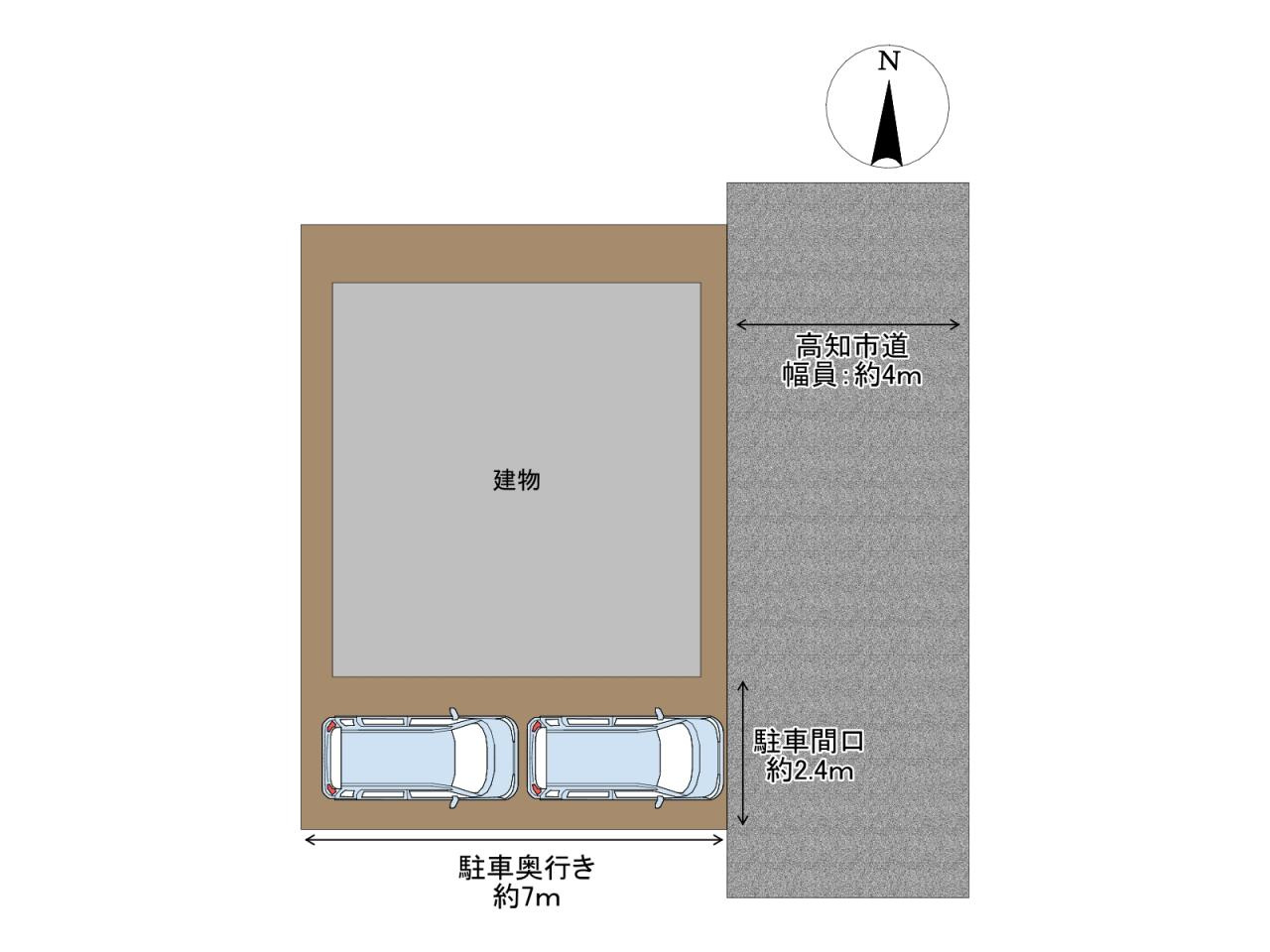 高知市丸池町　中古戸建の区画図