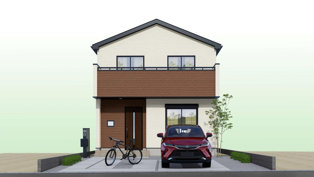 高知市瀬戸東町3丁目 -6期3棟2-新築戸建ての前面道路含む現地写真