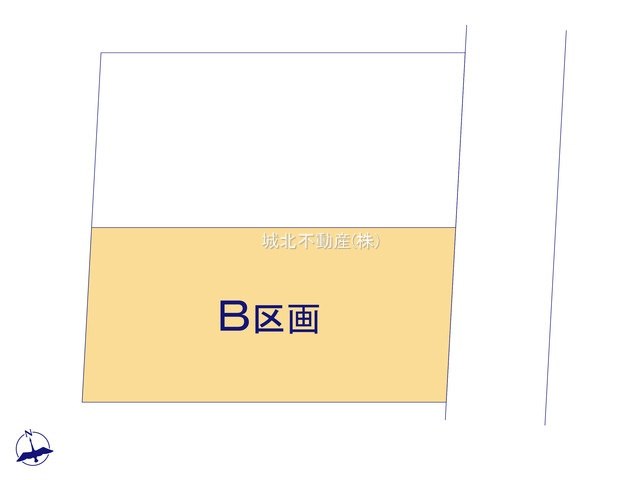 練馬区東大泉6丁目 全2棟 B区画の区画図