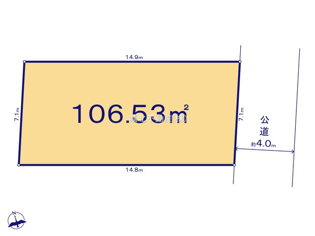 練馬区東大泉6丁目 全2棟 B区画の区画図