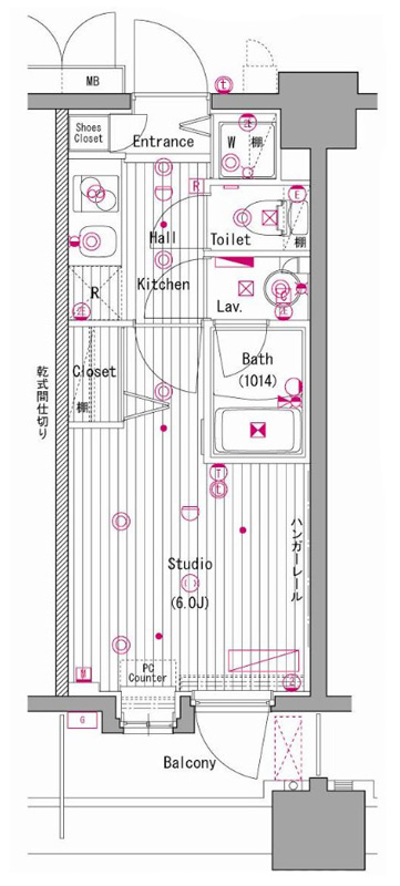 グランド・ガーラ横濱元町の間取り