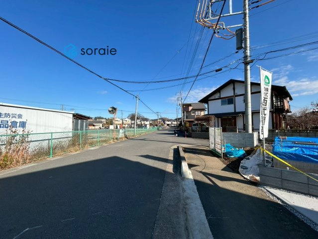 飯能双柳第1期全8棟　新築戸建　リナージュの前面道路含む現地写真|令和7年12月16日撮影。