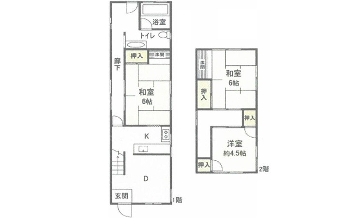 広島市東区山根町の間取り