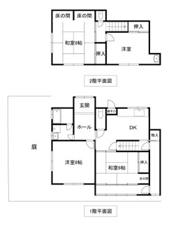 【間取り】 | 如意谷2丁目貸家