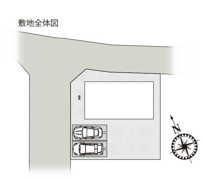 土浦市荒川沖西第2期　新築戸建　1号棟の区画図