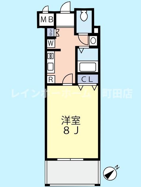 グランヴァンウエストヴィル町田※初期費用分割後払いサービス利用可能物件の間取り
