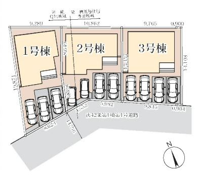 リーブルガーデン．S　鴻巣市鴻巣第２　の区画図|現地区画図