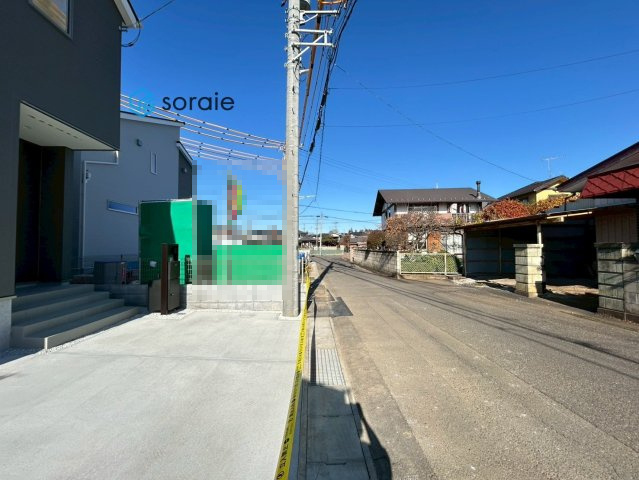 飯能双柳第1期全8棟　新築戸建　リナージュの前面道路含む現地写真|令和7年12月16日撮影。
