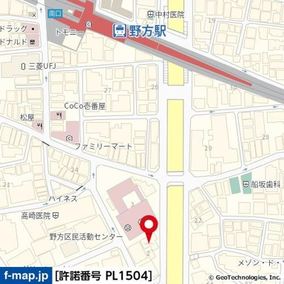 【地図】 | ＡｚａｌｅａＨｏｕｓｅ野方