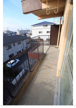 アキサダハイツのバルコニー