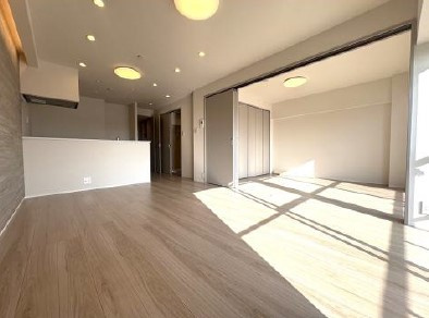 マンションニュー目黒の居間・リビング|おしゃれなリビングです