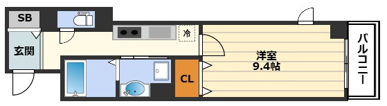 ラヴィータ西梅田の間取り