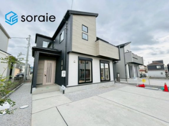 川越市大塚2丁目全2棟　新築戸建の外観|4月10日撮影
