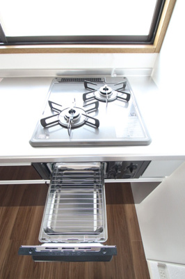 【キッチン】 | セジュールKAZ C棟 | 2口ガスコンログリル付