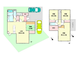 宝塚市山手台西4丁目中古戸建の間取り