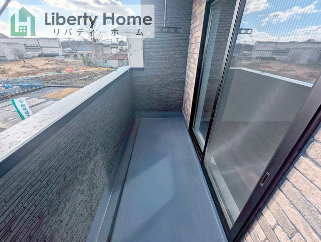 土浦市西根南第1期　新築戸建　2号棟のバルコニー