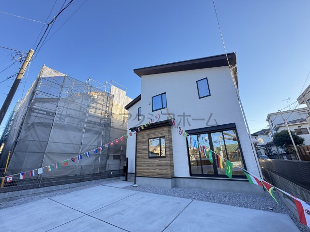 所沢市東新井町・全1棟　新築一戸建　～カースペース並列3台～の外観