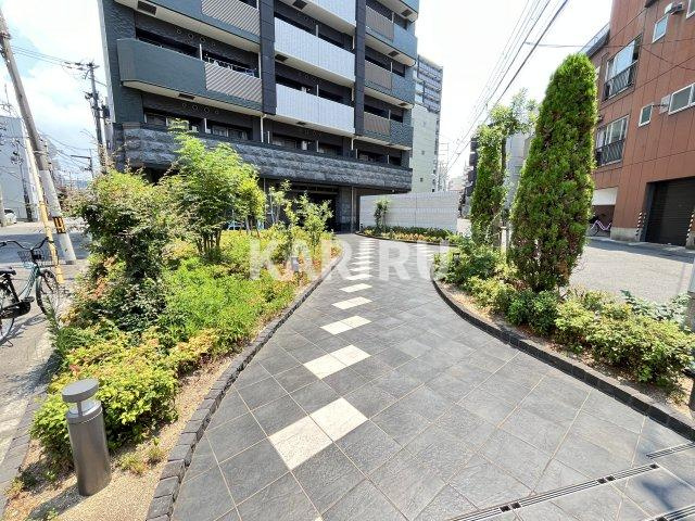 プレサンス水都ＯＫＡＷＡのエントランス