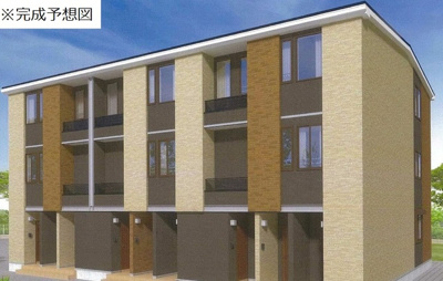 【外観】 | GOAT佐島 | 【ペット可】1月下旬完成の大手施工新築アパート♪※パース