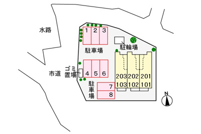 【駐車場】 | ソレイユ | 駐車場