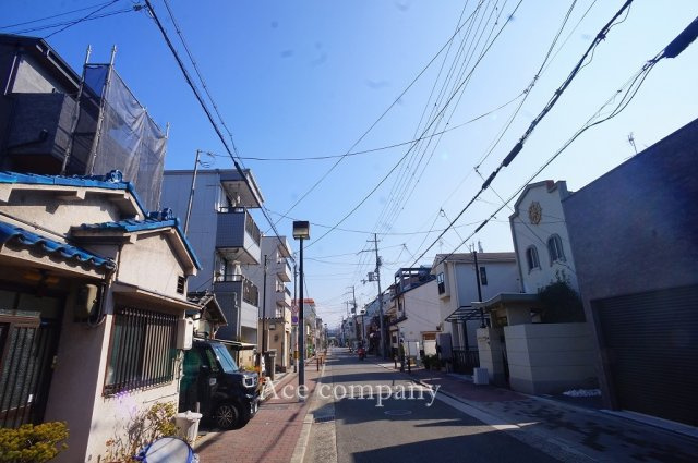 【前面道路含む現地写真】 | 東住吉区鷹合1丁目 | 【前面道路広々！幅員8ｍ！歩道付】