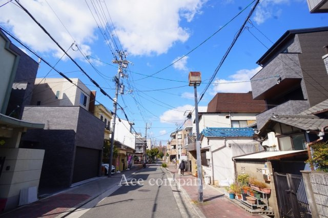 【前面道路含む現地写真】 | 東住吉区鷹合1丁目 | 【前面道路広々！幅員8ｍ！歩道付】